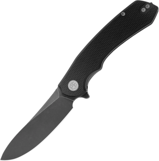 Cuchillo de bolsillo plegable Petrified Fish Waterspout 9 cm black stonewash G10