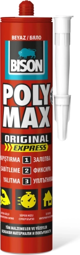 Bison Poly Max Express adhesivo y sellador universal blanco 425 g
