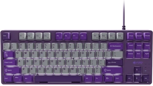 Fury Kanabo K2 teclado mecánico gaming US, gris‑púrpura