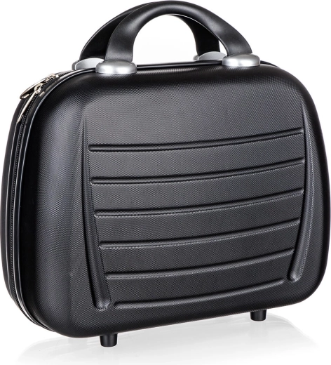 Neceser de viaje rígido ABS 10 l, negro