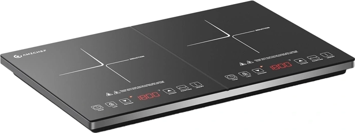 Placa de inducción de dos zonas AMZCHEF