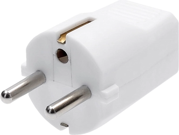 Solight enchufe recto IP20 blanco - 1 pieza