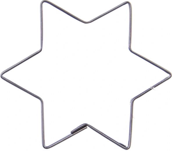 Cortador de acero inoxidable con forma de estrella, 6,5 cm