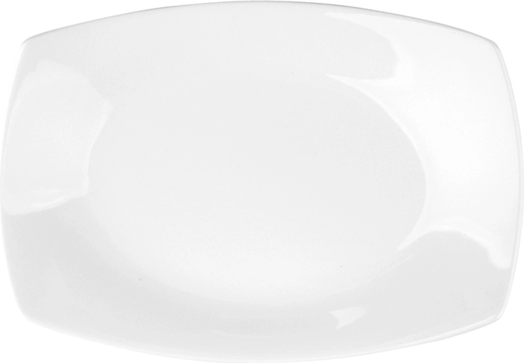 MariaPaula Moderna bandeja de servir cuadrada blanca 24 cm