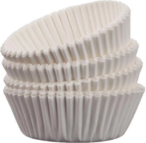 Cápsulas de papel para repostería 4,5 cm – blancas, 100 uds