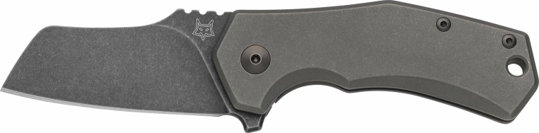 Cuchillo de bolsillo Fox Knives Italico 6 cm, titanio, PVD Stonewash, con clip