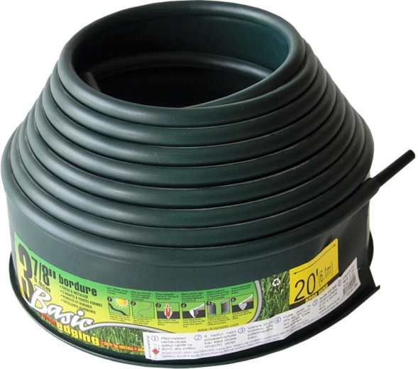 Borde de jardín para césped JACOB 10 × 600 cm verde