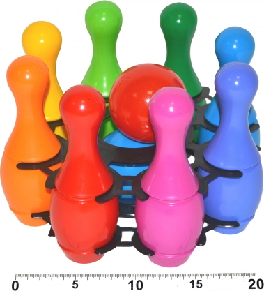 Juego de bolos de plástico 8 uds