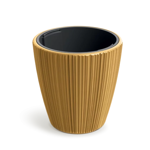 Maceta ORO 39 cm color mostaza