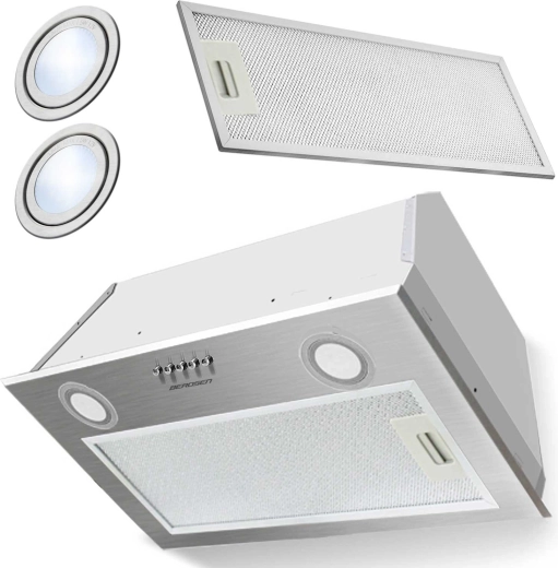 Campana extractora empotrada bajo mueble 60 cm inox