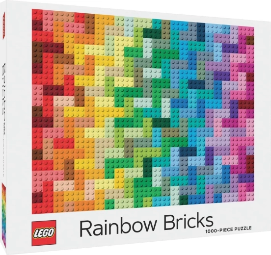 Puzzle de Chronicle Books LEGO cubos arcoíris de 1000 piezas