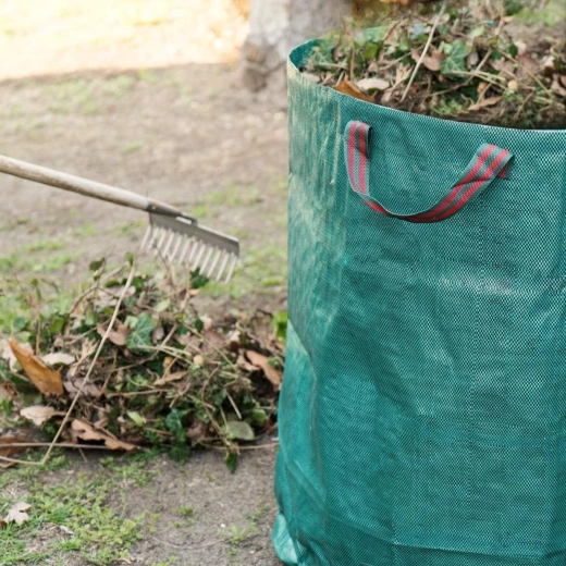 Saco de jardín para hojas y residuos de 60 l con asas