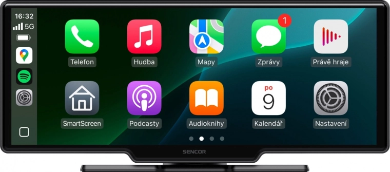 Pantalla inalámbrica para coche de 10,26" con Apple CarPlay y Android Auto con cámara trasera