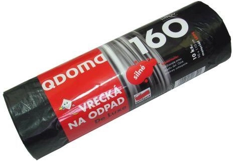 Bolsas de basura resistentes 160 l, negras 90 × 110 cm (10 uds)