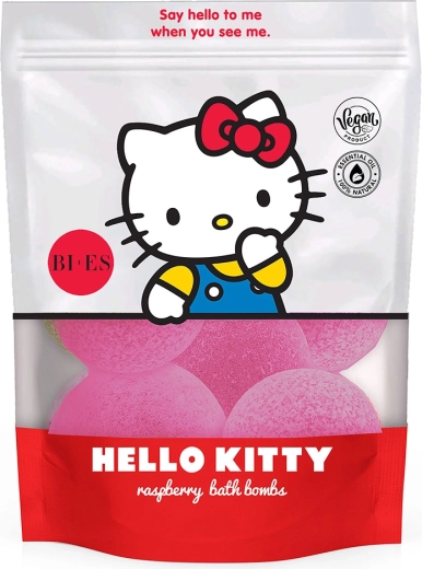 Hello Kitty bombas efervescentes para el baño de frambuesa 6×55 g
