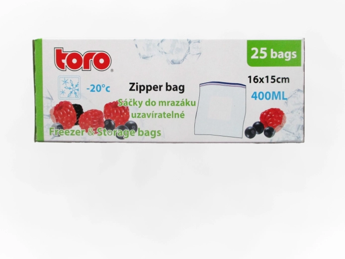Bolsas de congelación TORO 400 ml, 25 uds.