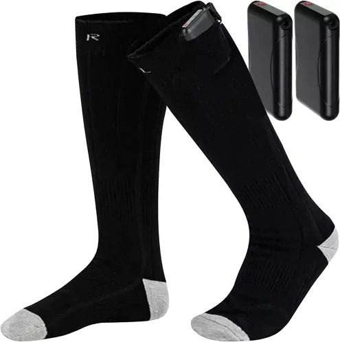 Calcetines eléctricos calefactables Trizand con baterías (talla universal 36–44)