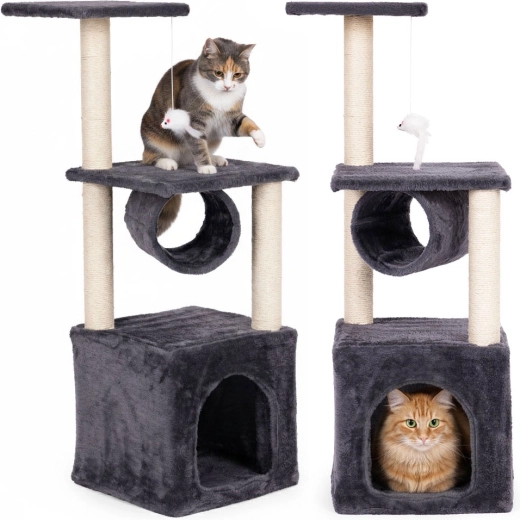 Rascador para gatos 94 cm gris PETSI