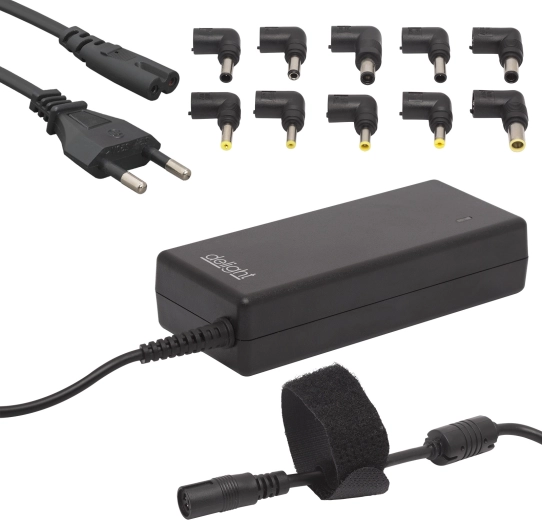 Adaptador de red universal para portátiles de 90 W con cable de alimentación
