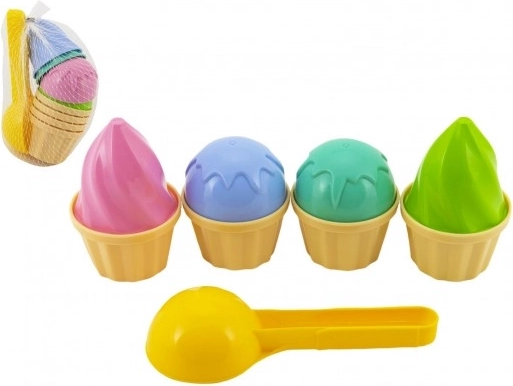 Set de moldes de helado para arena