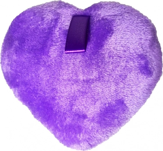 Esponja desmaquillante reutilizable BLING – corazón, mezcla de colores
