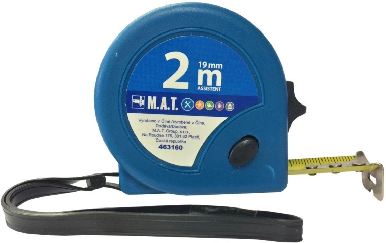 Cinta métrica retráctil de sastre 2 m × 19 mm ASSISTENT