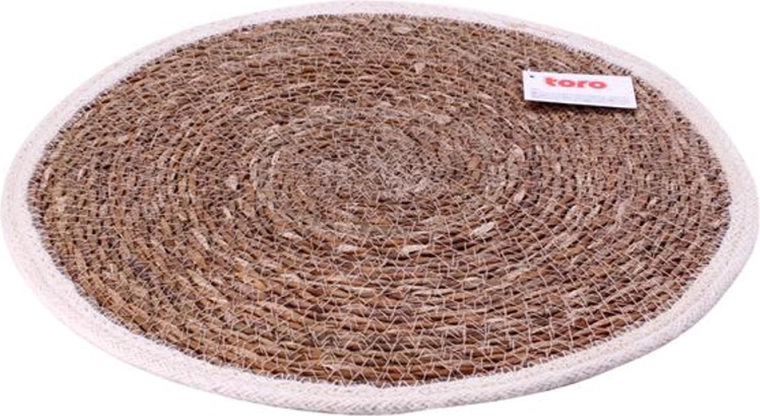 Mantel individual de hierba marina con borde decorativo 38 cm TORO