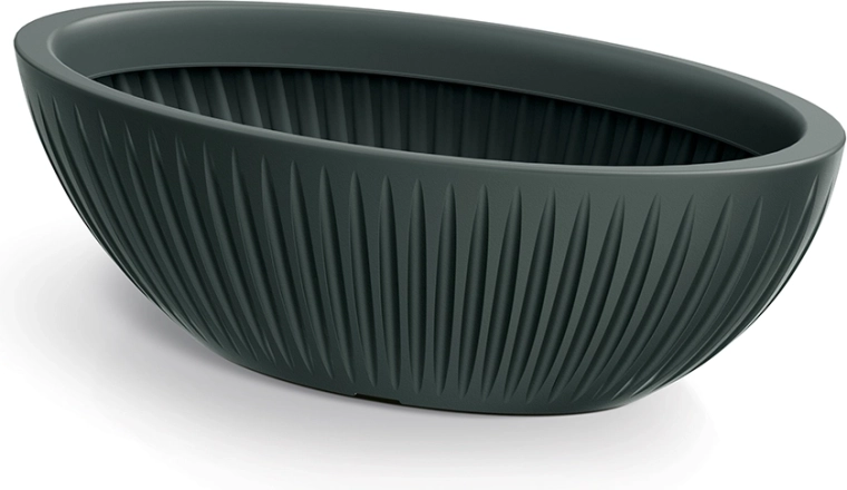 Macetero Latia Oval 58 cm antracita
