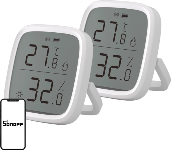 Sonoff ZigBee SNZB-02D sensor de temperatura y humedad (2 uds.)