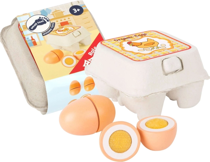 Small Foot set de huevos de madera para niños