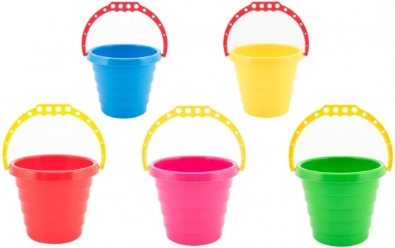 Cubo de plástico para arena 15 × 13 cm, surtido de colores