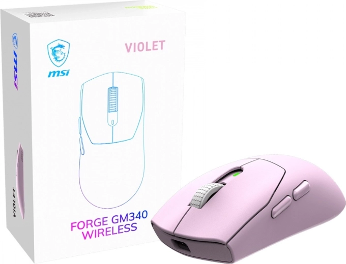 MSI Forge GM340 Wireless violeta - 1 pieza