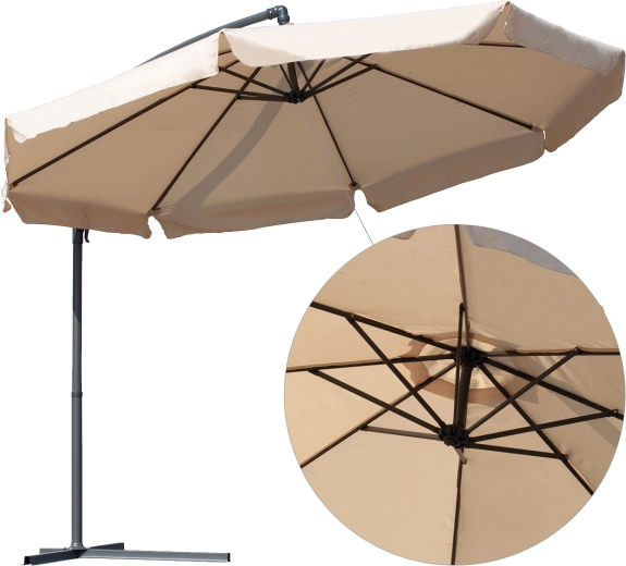 Vela de sombreo para jardín AURA rectangular 3 × 4 m gris
