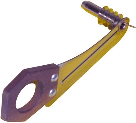Cortador en espiral de acero inoxidable con mango de madera
