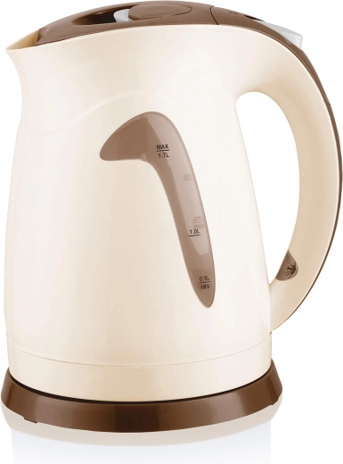Hervidor eléctrico Carlet 1,7 l beige‑marrón 2200 W