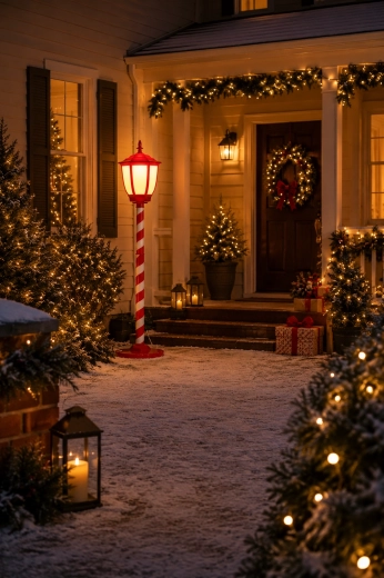 Linterna LED navideña con motivo de Papá Noel, 150 cm