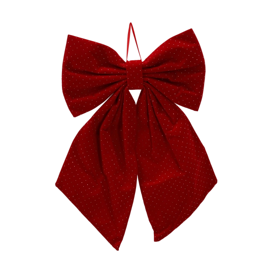 Lazo navideño rojo 40 × 65 cm