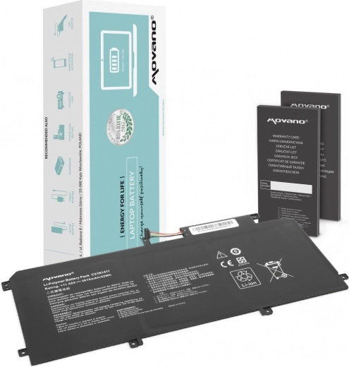 Batería Movano para Asus ZenBook UX305 (C31N1411) 3610 mAh 42 Wh