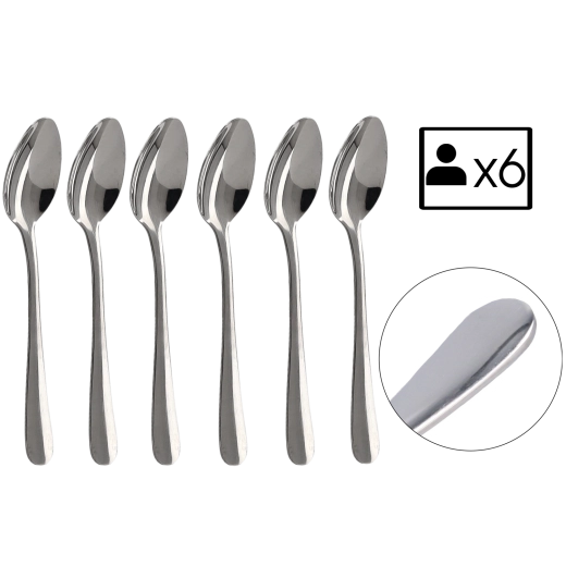 Juego de 6 cucharillas de té Classic