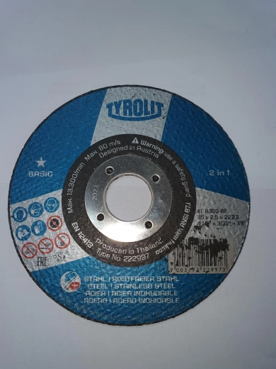 Disco de corte para acero 115 × 2,5 × 22,2 mm