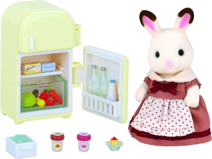 Muebles para conejitos Chocolate – nevera para mamá