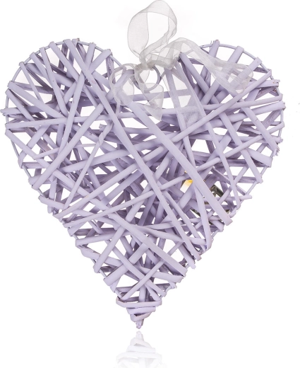 Corazón decorativo 28 × 28 cm morado