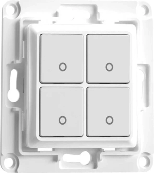 Interruptor de pared Shelly con 4 botones – blanco