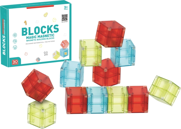 Construcción magnética para niños – 66 piezas