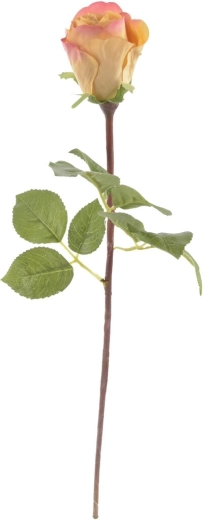 Flor artificial rosa amarilla 51 cm
