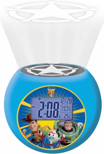 Despertador infantil con radio, proyector TOY STORY 4 y pantalla LCD