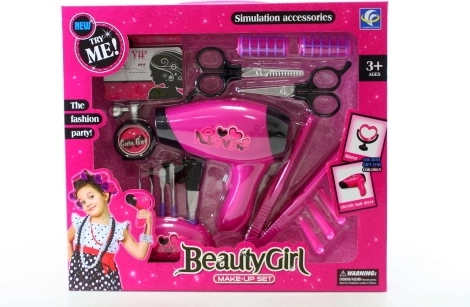 Set de belleza infantil con secador y plancha