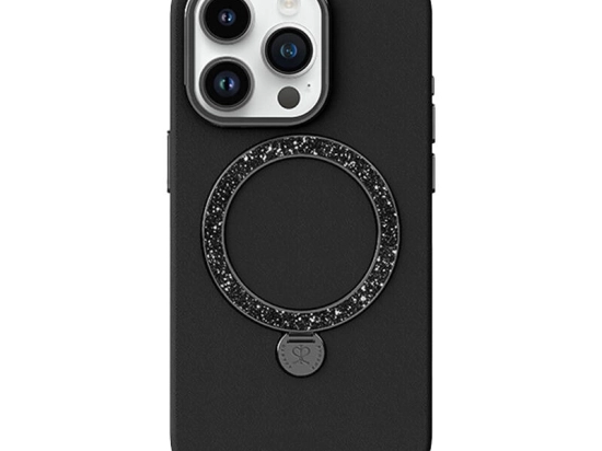 Joyroom Dancing Circle funda con MagSafe para iPhone 14 Pro negra