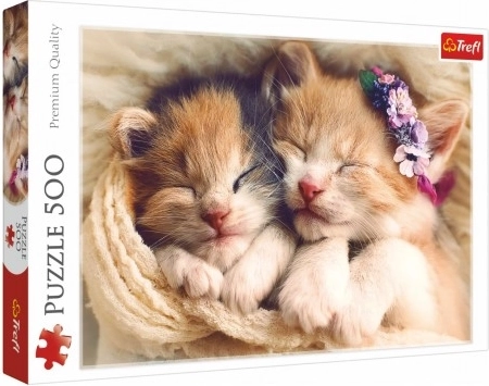 Puzzle de 500 piezas de gatitos durmiendo Trefl