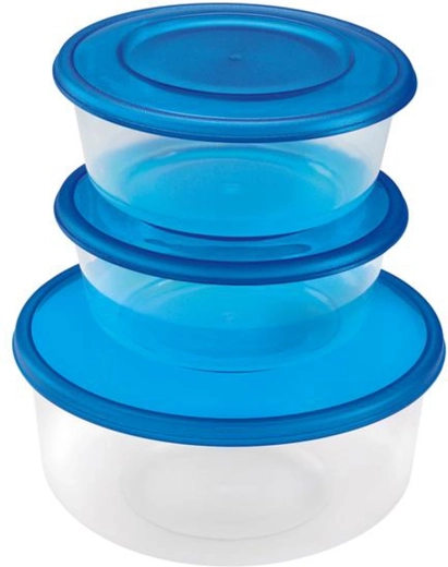Recipientes de plástico HEIDRUN, set de 3 uds.